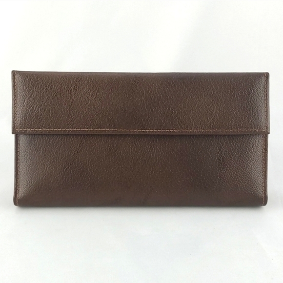 ROLFS New Vintage Women's Brown Leather Trifold Wallet Snap Closure - Picture 15 of 15